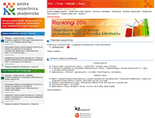 Tablet Screenshot of dziennikarstwo.pwa.edu.pl